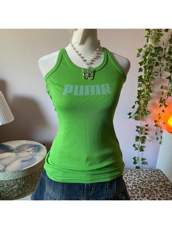 Puma Tops - 2000s Puma green tank top